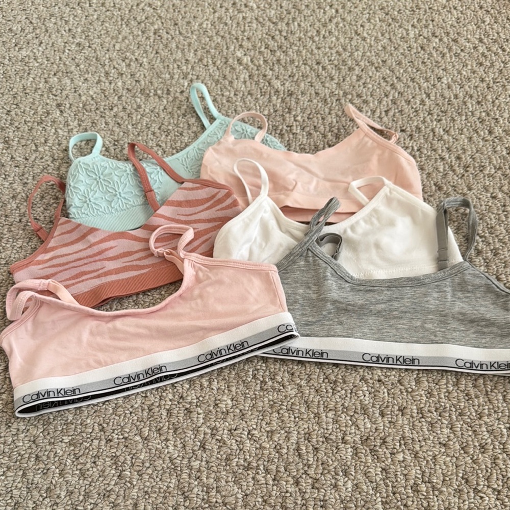 Girls Bralette Bundle including Calvin Klein and Art Class - size 6(S)